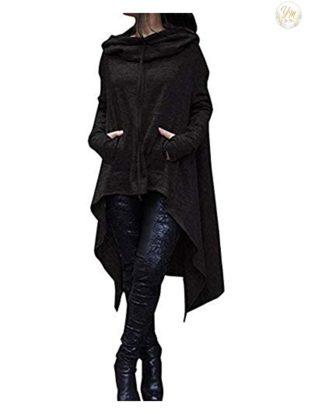 Oversized Hoodie Sweatshirt Dress Long Sleeve Loose Fit Tunic with Kangaroo
